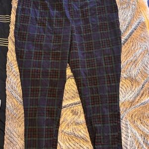 Torrid Plaid Pants in Navy and Green